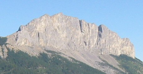 The view of Yamnuska from Kid Goat