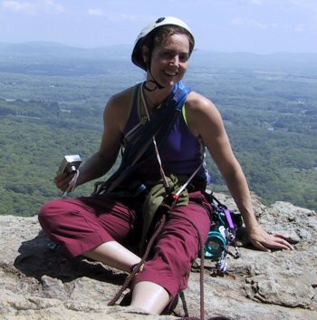 Sandy on the GT ledge