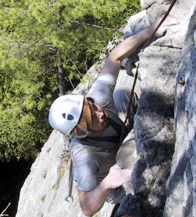 Mike on the crux of Jackie