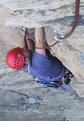 Jason on the crux of Madame G